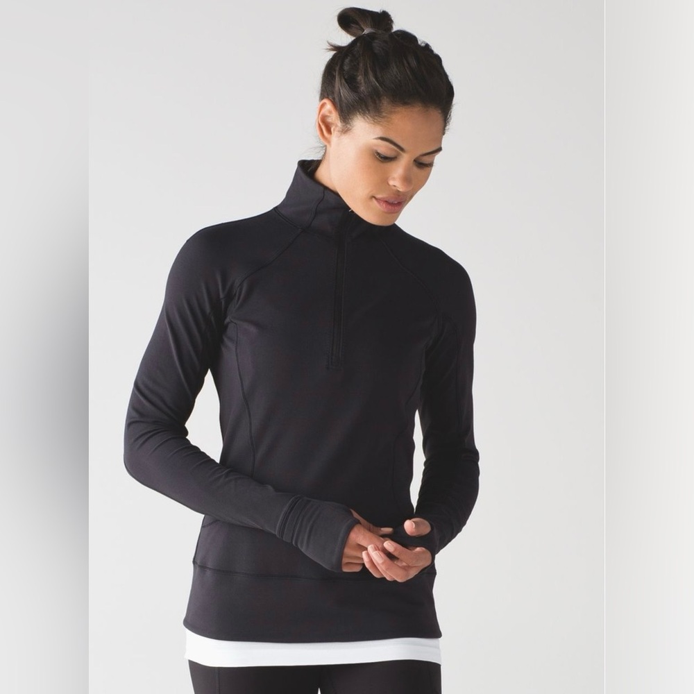Lululemon | Rush Hour 1/2 Zip | Black‎ | Size 6 | Excellent Condition!!